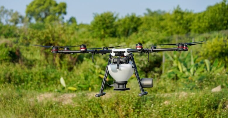pulverização drones
